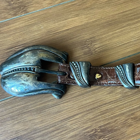 Barry Kieselstein-Cord Vintage Alligator/Silver Belt - Picture 3 of 10